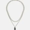 Pier One 2 PACK - Halskette - Silver-coloured 2 Pier One 2 PACK - Halskette - Silver-coloured -Pier One 10f41ce0c1944510a6e66259a8f1d8af