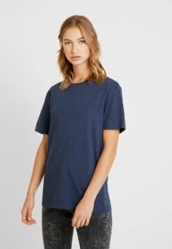Pier One T-Shirt Basic - Dark Blue Melange -Pier One 1913ab27ec374ef0b3e6a5ff891afb49
