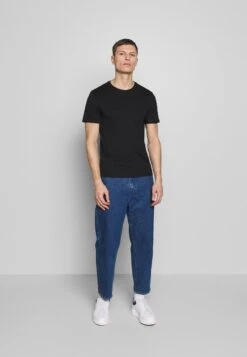 Pier One T-Shirt Basic - Black/white/blue -Pier One 57ef8b5d90b840ff83dd93f74f432d58 1