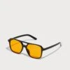 Pier One UNISEX - Sonnenbrille - Black/orange
