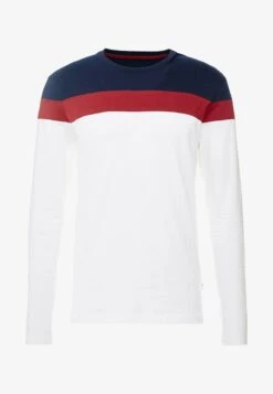 Pier One Langarmshirt - Offwhite/dark Blue -Pier One 63ae9e8cee0e4fb9a5cbf2e242232e72