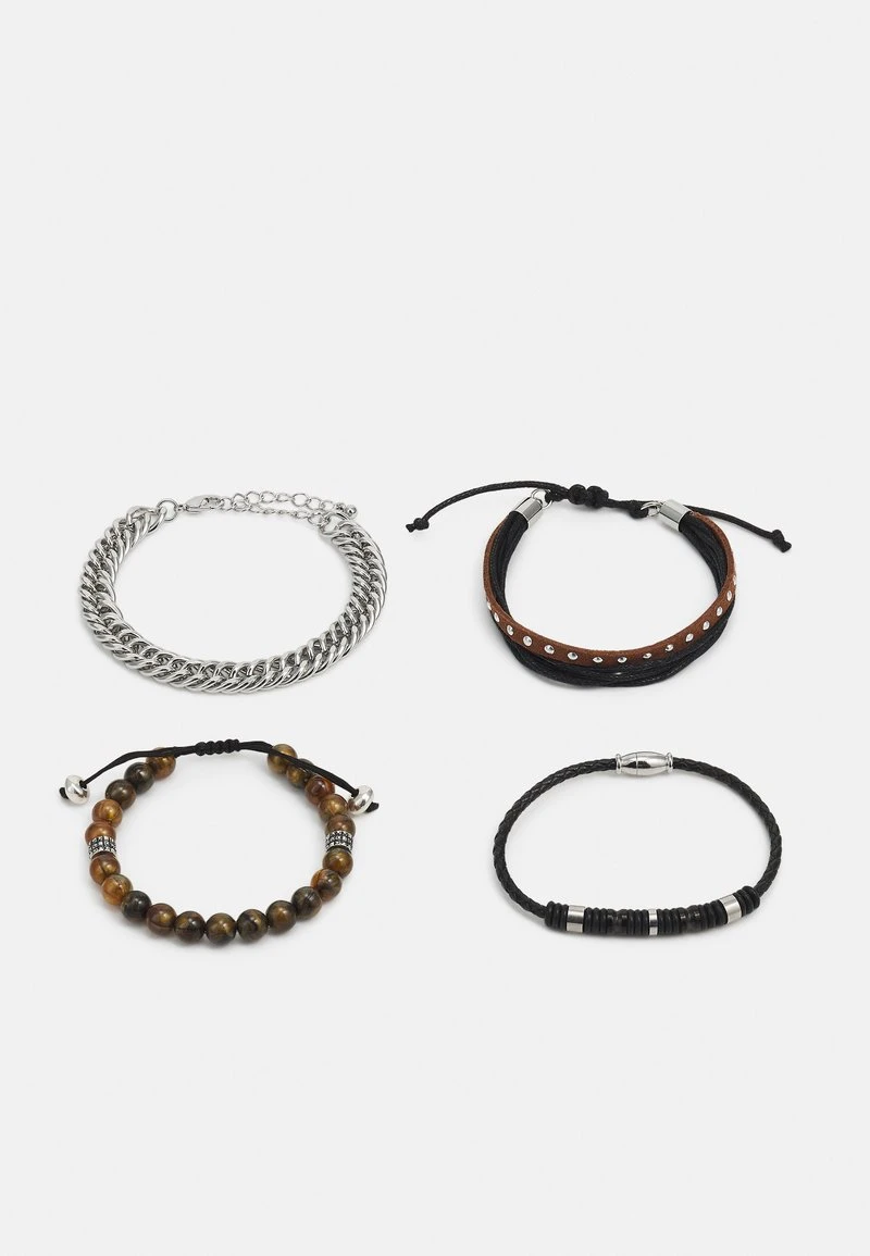 Pier One 4 PACK - Armband - Silver-coloured 3 Pier One 4 PACK - Armband - Silver-coloured