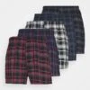 Pier One 5 PACK - Boxershorts - Black /dark Blue /dark Green -Pier One 67b1fc9b7b794ef8884c4a69cb3b9c60