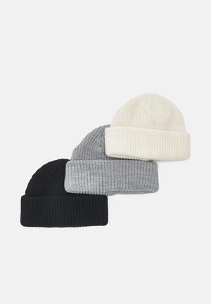 Pier One UNISEX 3 PACK - Mütze - Black/dark Grey/off-white/ 8 Pier One UNISEX 3 PACK - Mütze - Black/dark Grey/off-white/ – Bild 6