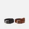 Pier One LEATHER 2 PACK - Gürtel - Cognac/black 1 Pier One LEATHER 2 PACK - Gürtel - Cognac/black -Pier One 7792092386d1430fbebc6bfbacb57a33