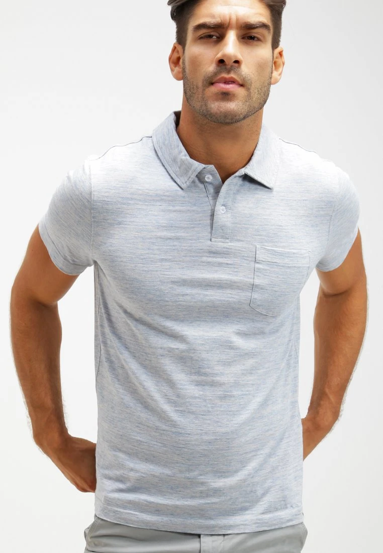 Pier One Poloshirt - Light Blue Melange 8 Pier One Poloshirt - Light Blue Melange – Bild 6