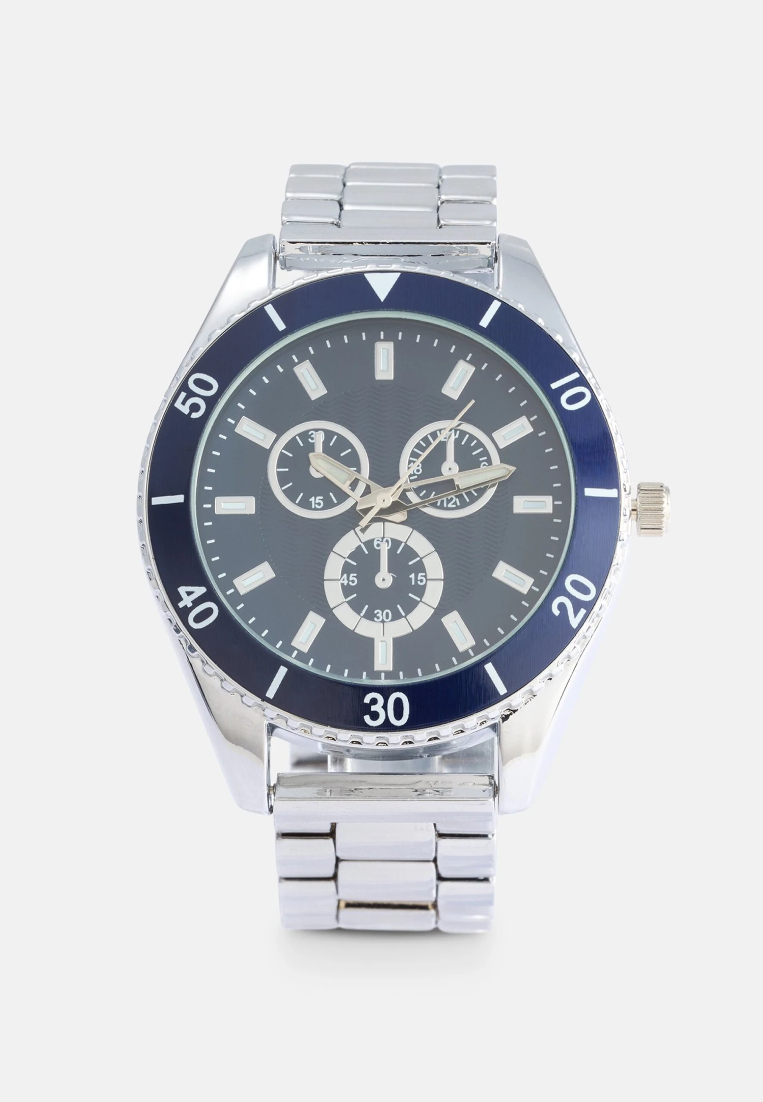 Pier One UNISEX - Chronograph - Silver-coloured/blue 3 Pier One UNISEX - Chronograph - Silver-coloured/blue