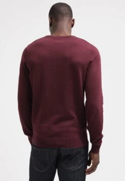 Pier One BASIC CREWNECK - Strickpullover - Bordeaux -Pier One aaf245cbddbb47c589ef82b506fadeca