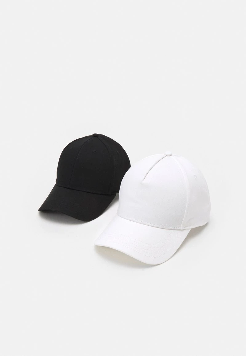 Pier One UNISEX 2 PACK - Cap - Black/white 7 Pier One UNISEX 2 PACK - Cap - Black/white – Bild 5