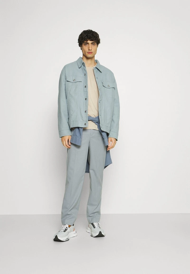 Pier One 5 PACK - T-Shirt Basic - Dark Grey/dark Blue/olive 3 Pier One 5 PACK - T-Shirt Basic - Dark Grey/dark Blue/olive