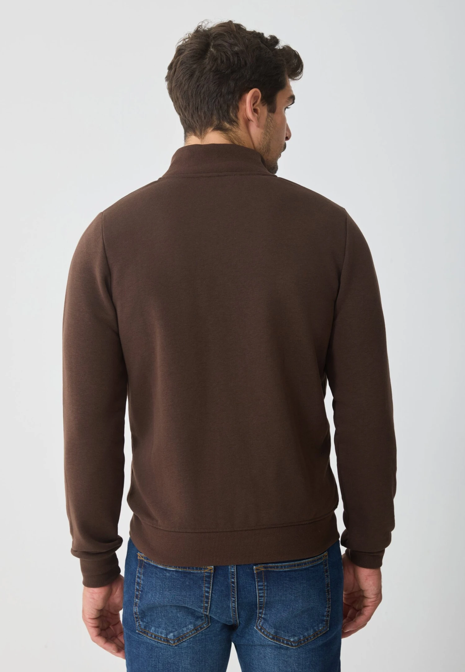 Pier One Zip-up Sweatshirt - Coffee Bean 5 Pier One Zip-up Sweatshirt - Coffee Bean – Bild 3